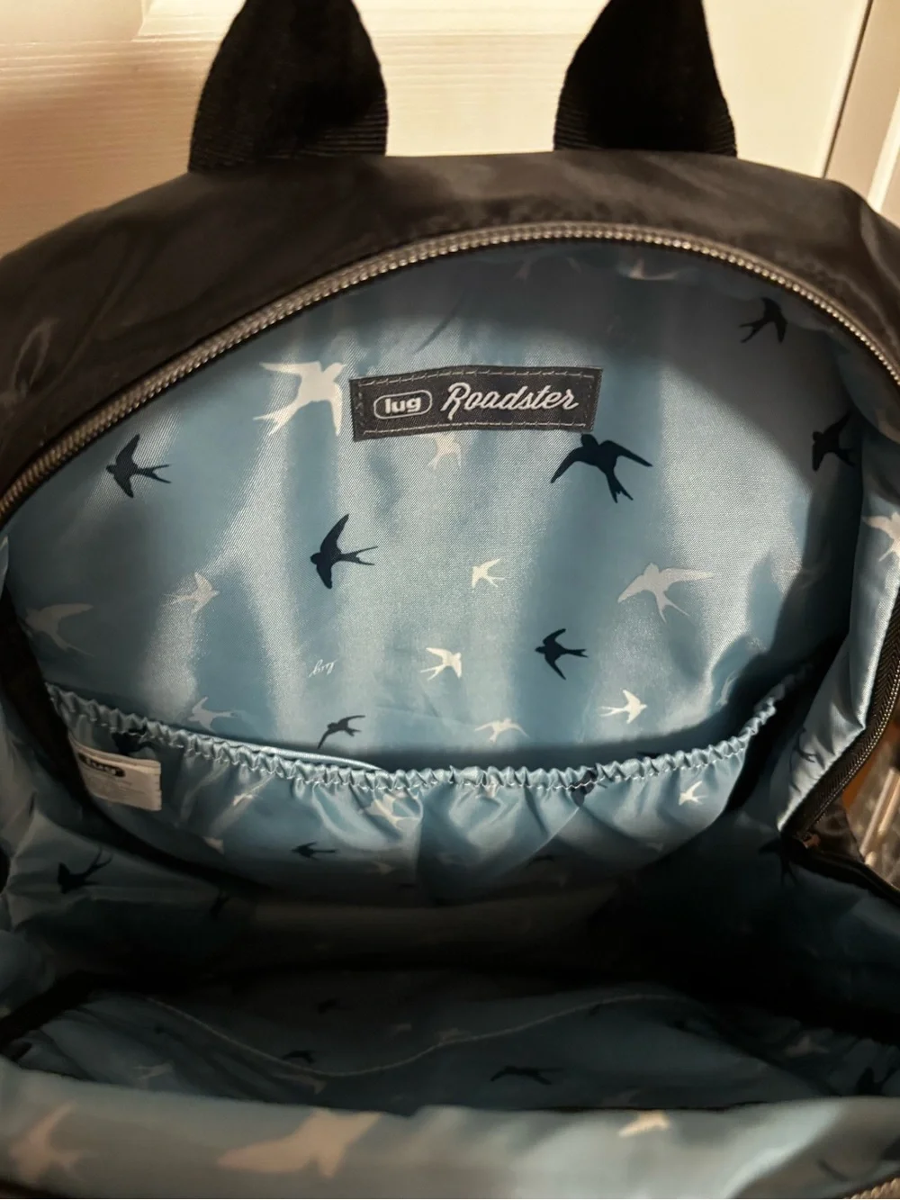 Lug NWOT Roadster Backpack - Black Rainbow Stitch
